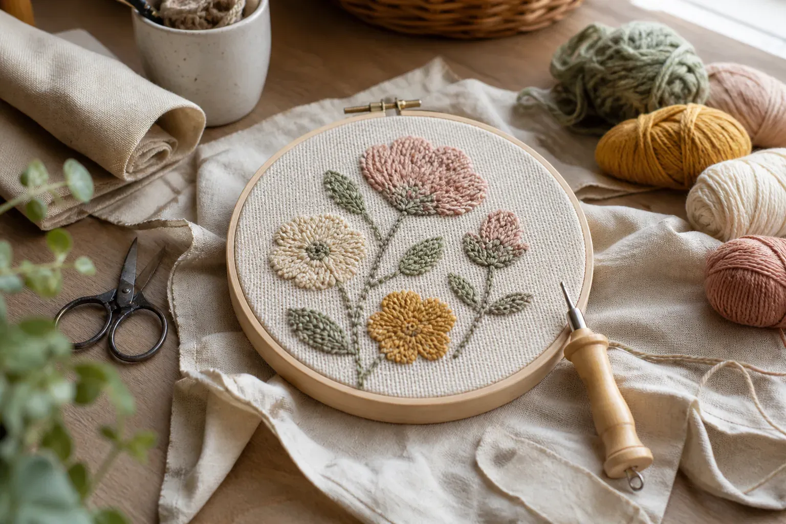 Un kit de broderie punch needle vous aide à bien débuter