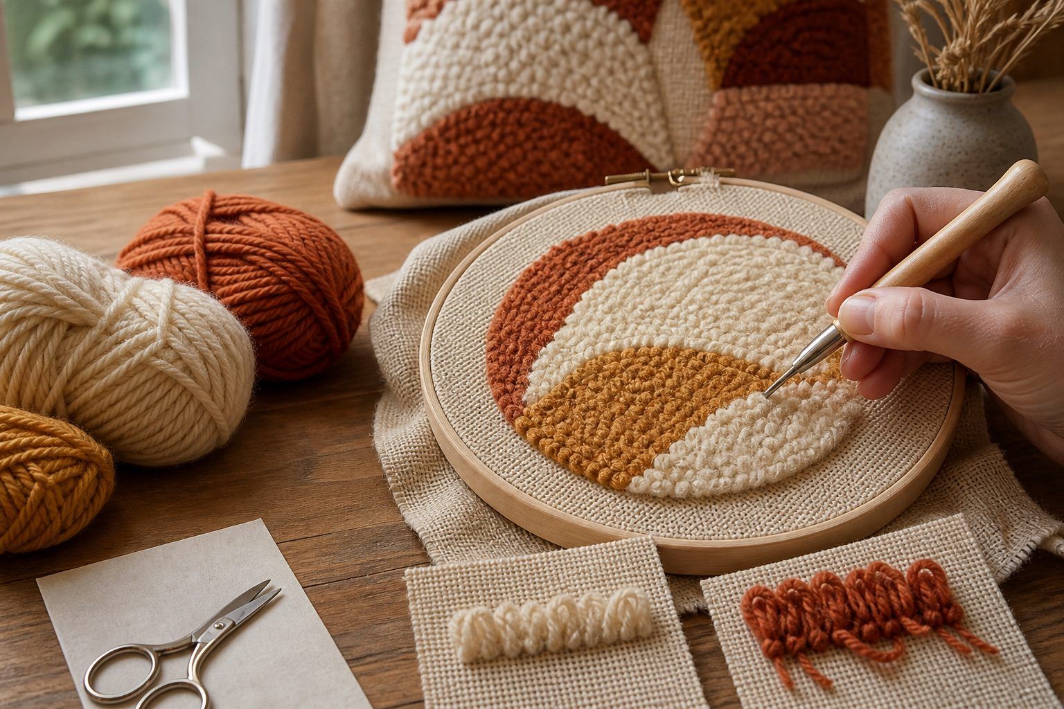 Toile, laine et aiguille : éviter les boucles qui ne tiennent pas