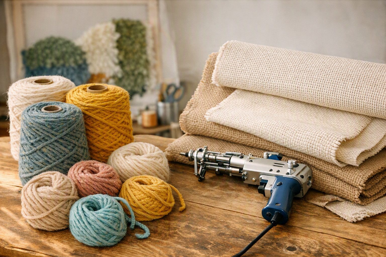 Quelle laine et quel tissu utiliser pour le tufting