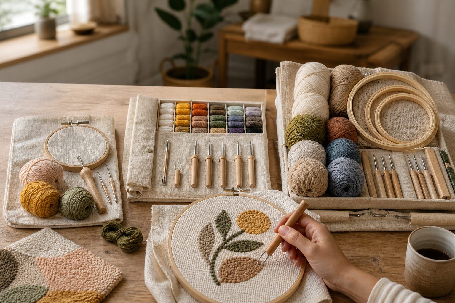 Kits punch needle, aiguilles et toile : comparer les fournitures avant d'acheter