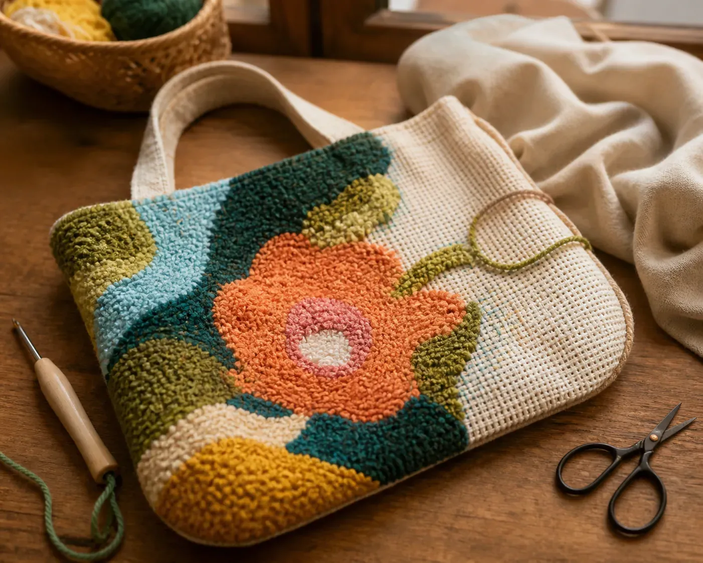Un sac au punch needle qui résiste vraiment à l’usage